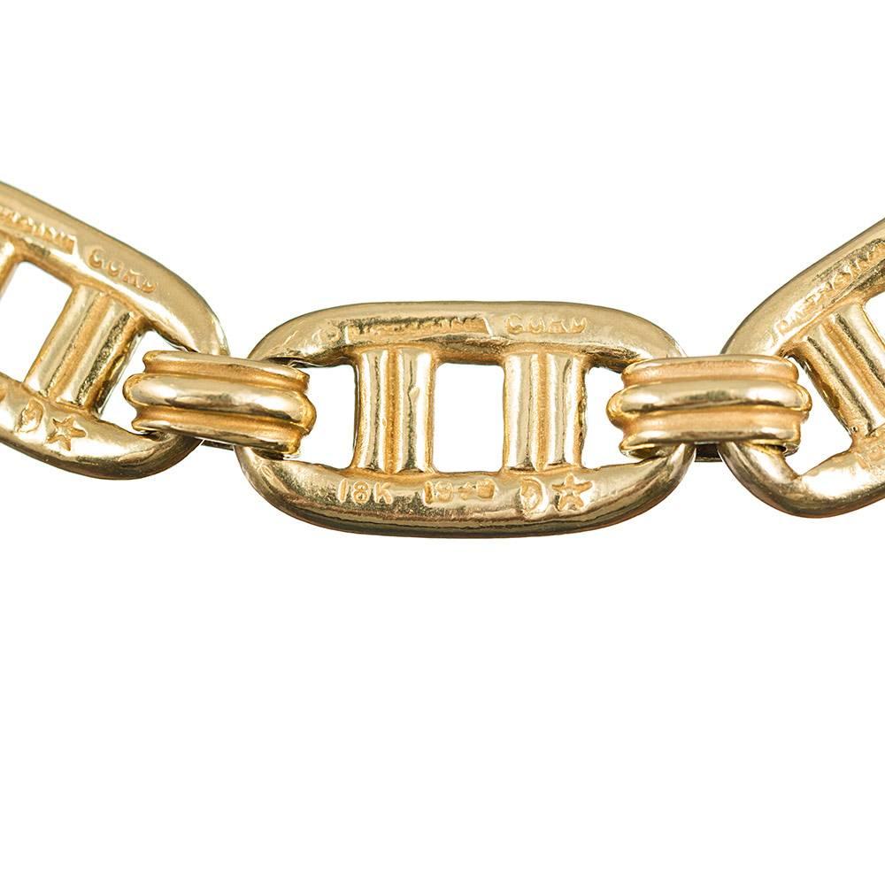 Kieselstein Cord Golden Link Bracelet In Excellent Condition In Carmel-by-the-Sea, CA