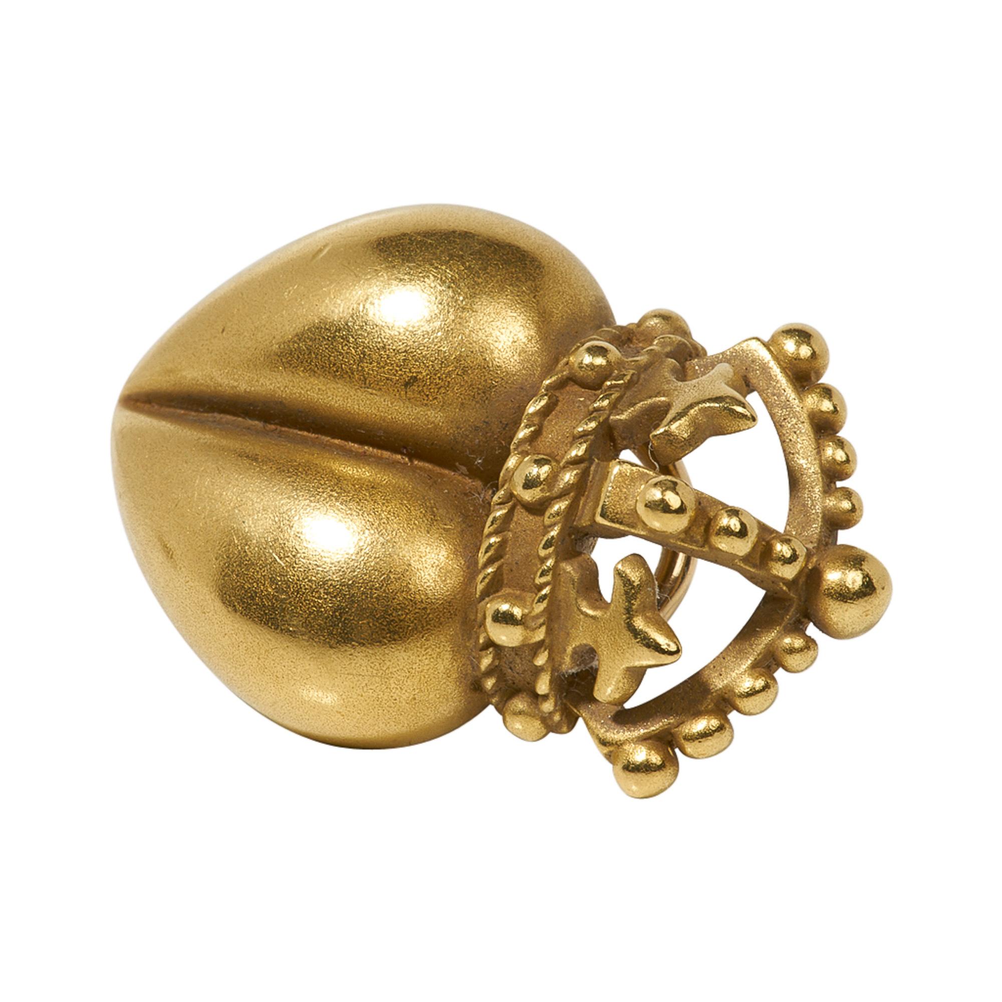 Kieselstein-Cord ikonische Herzkrone-Ohrringe aus Gold im Zustand „Hervorragend“ im Angebot in Miami, FL