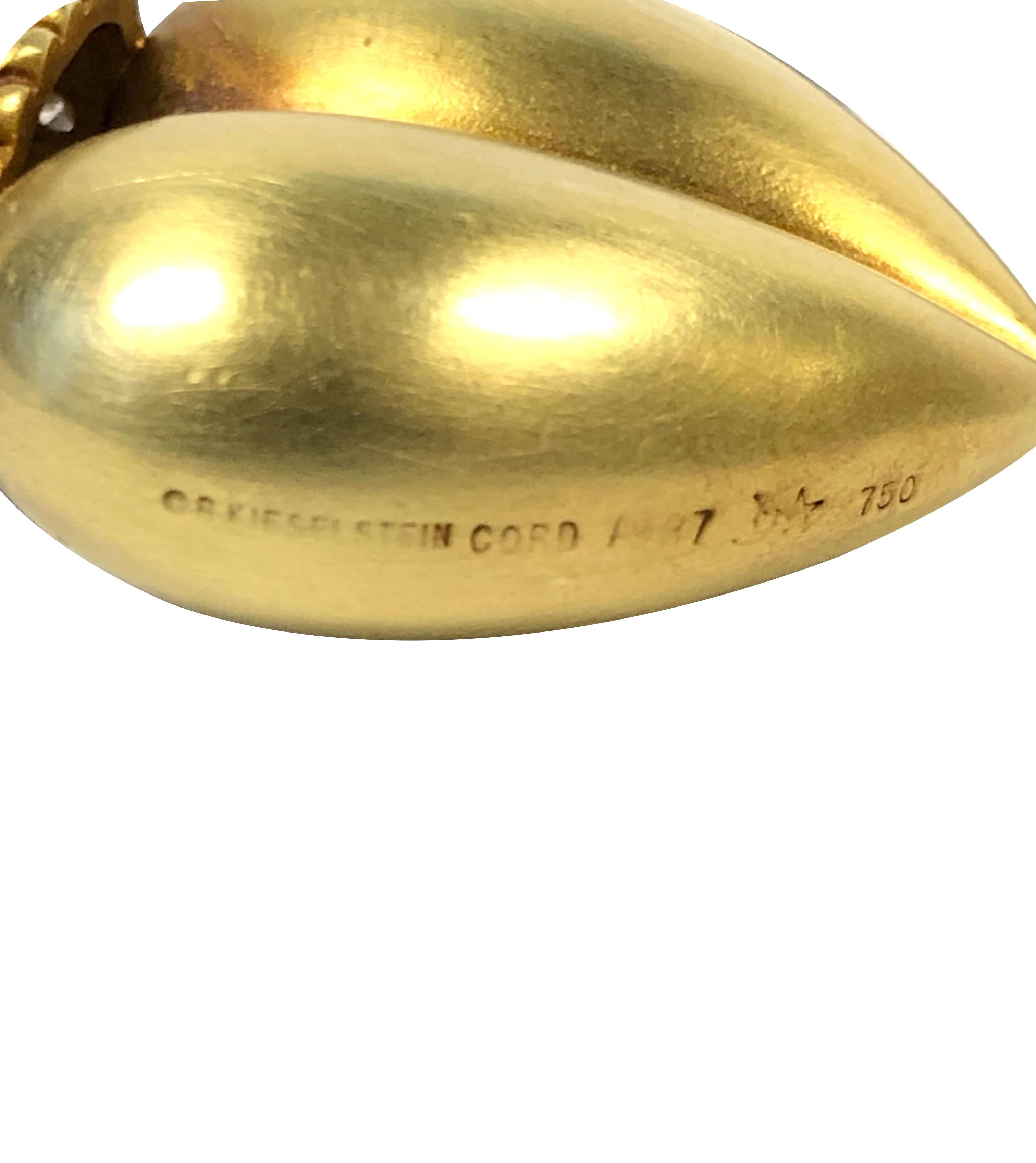 Kieselstein Cord Iconic Großer Herzanhänger aus Gelbgold mit Diamanten im Angebot 1
