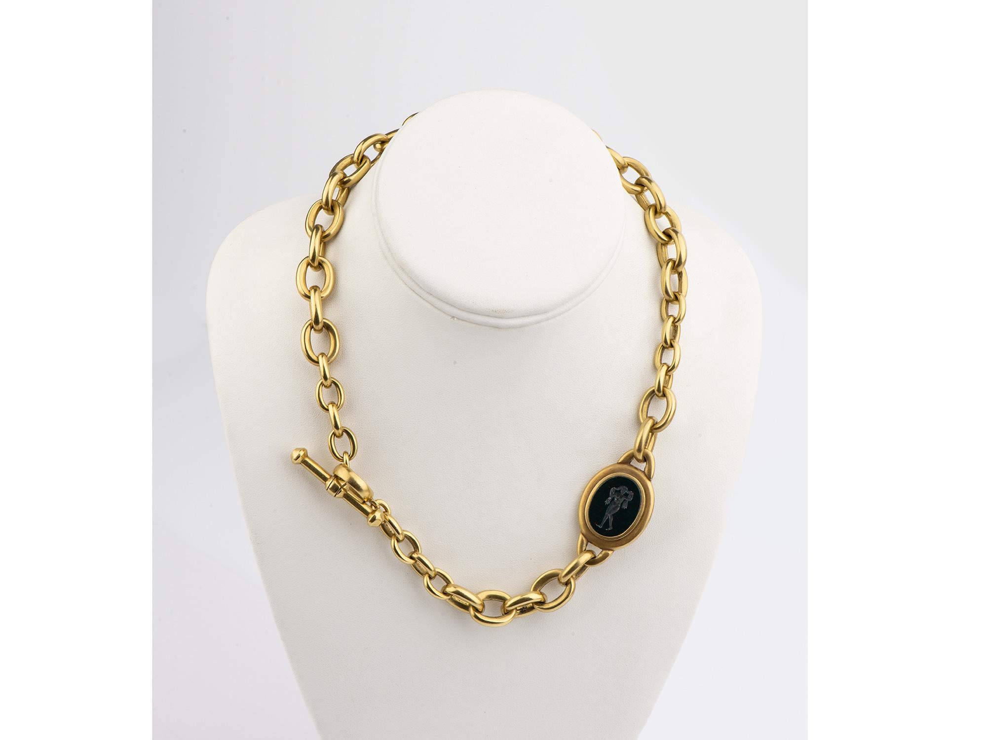 Kieselstein Cord Intaglio Necklace For Sale 4