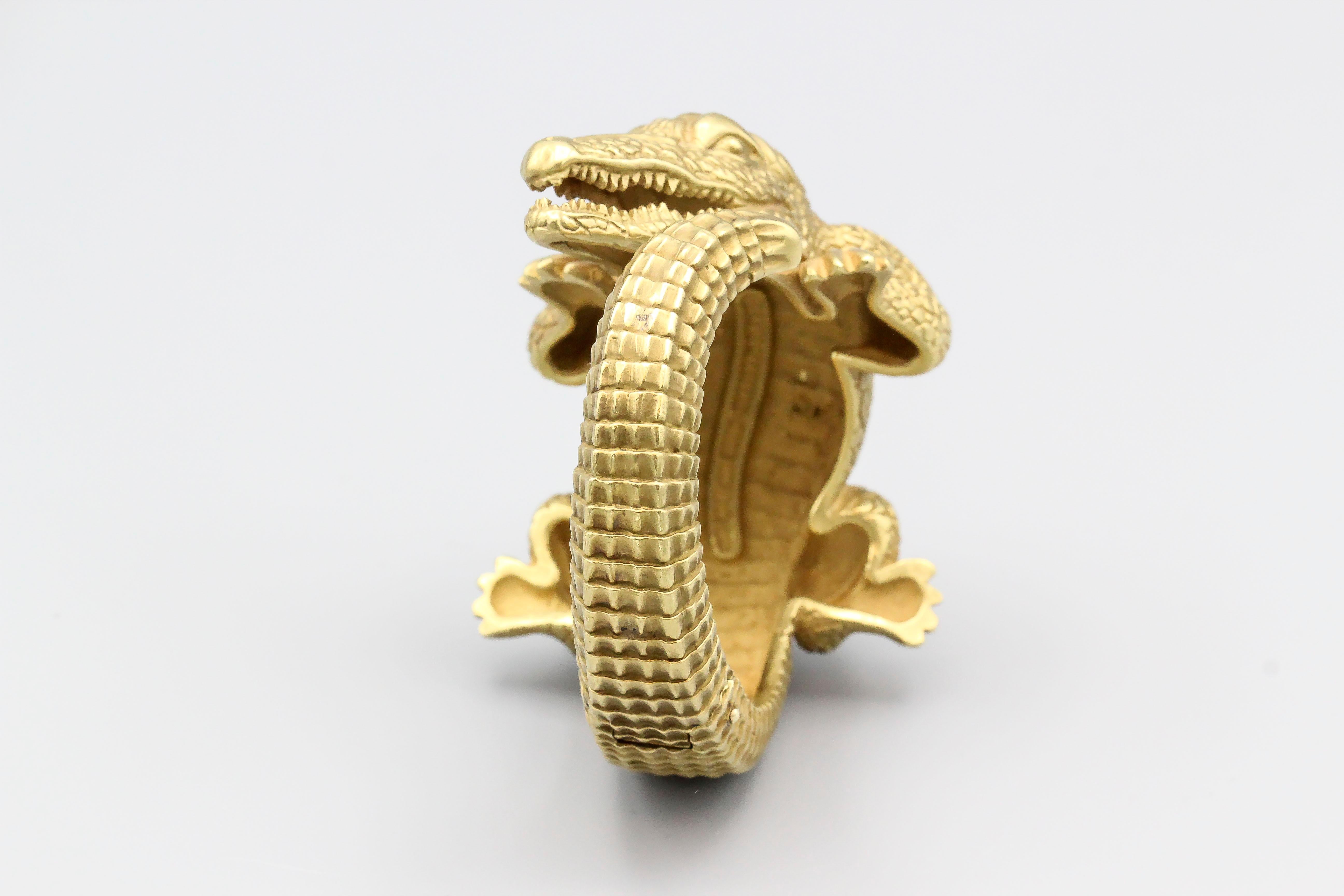 kieselstein-cord alligator bracelet