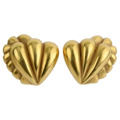 Kieselstein Cord Herz-Ohrringe aus Gold mit Schleife