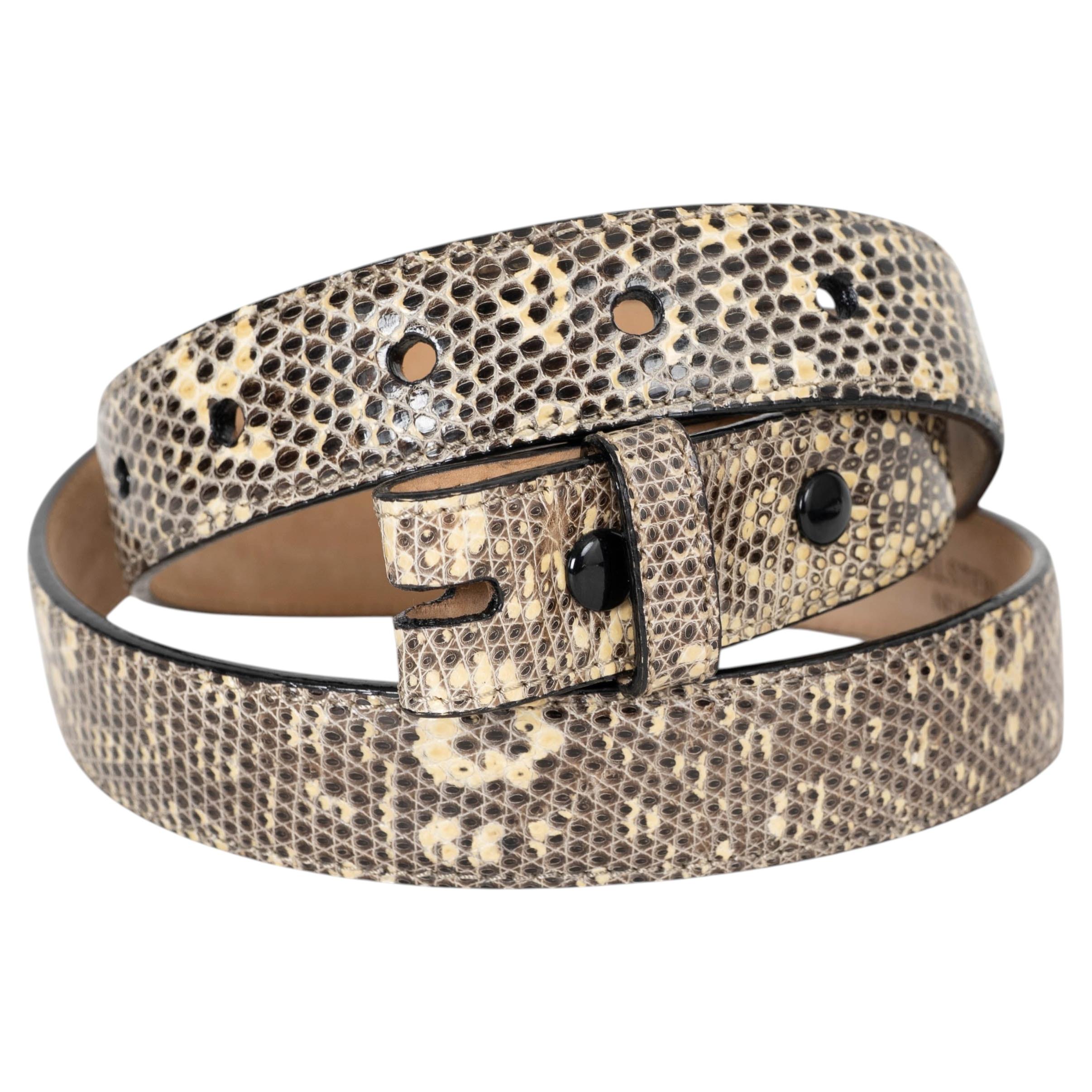 KIESELSTEIN-CORD natural LIZARD 1" Belt Strap 2