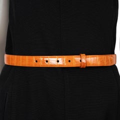 KIESELSTEIN-CORD orange CROCODILE 1" Belt Strap 2