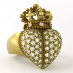 KIESELSTEIN-CORD ring with brilliant cut diamonds up to 1.50ct 18k gold