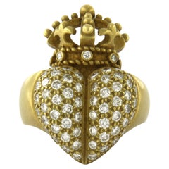 KIESELSTEIN-CORD ring with brilliant cut diamonds up to 1.50ct 18k gold