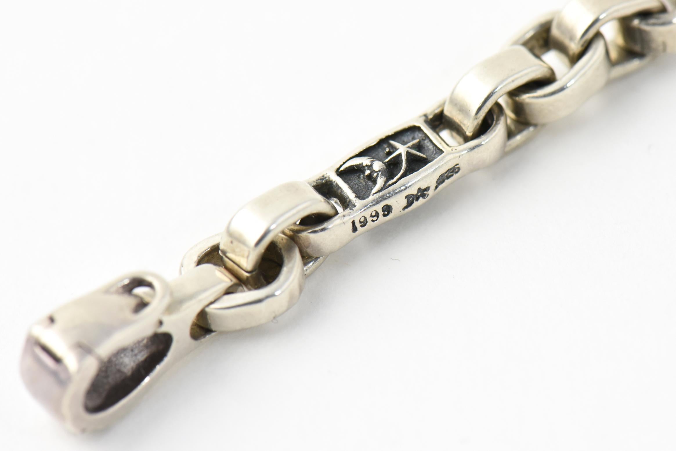 Kieselstein-Cord Rutilated Quartz Sterling Silver Link Bracelet and Earrings für Damen oder Herren