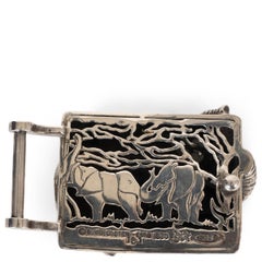 KIESELSTEIN-CORD sterling silver 1997 TOBAR SMALL Belt Buckle