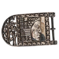 KIESELSTEIN-CORD sterling silver 2002 WOMEN OF THE WORLD Belt Buckle
