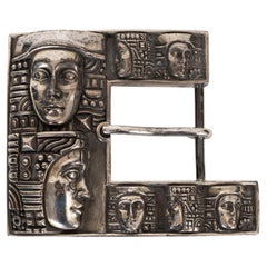KIESELSTEIN-CORD sterling silver 2002 WOMEN OF THE WORLD GRAND Belt Buckle
