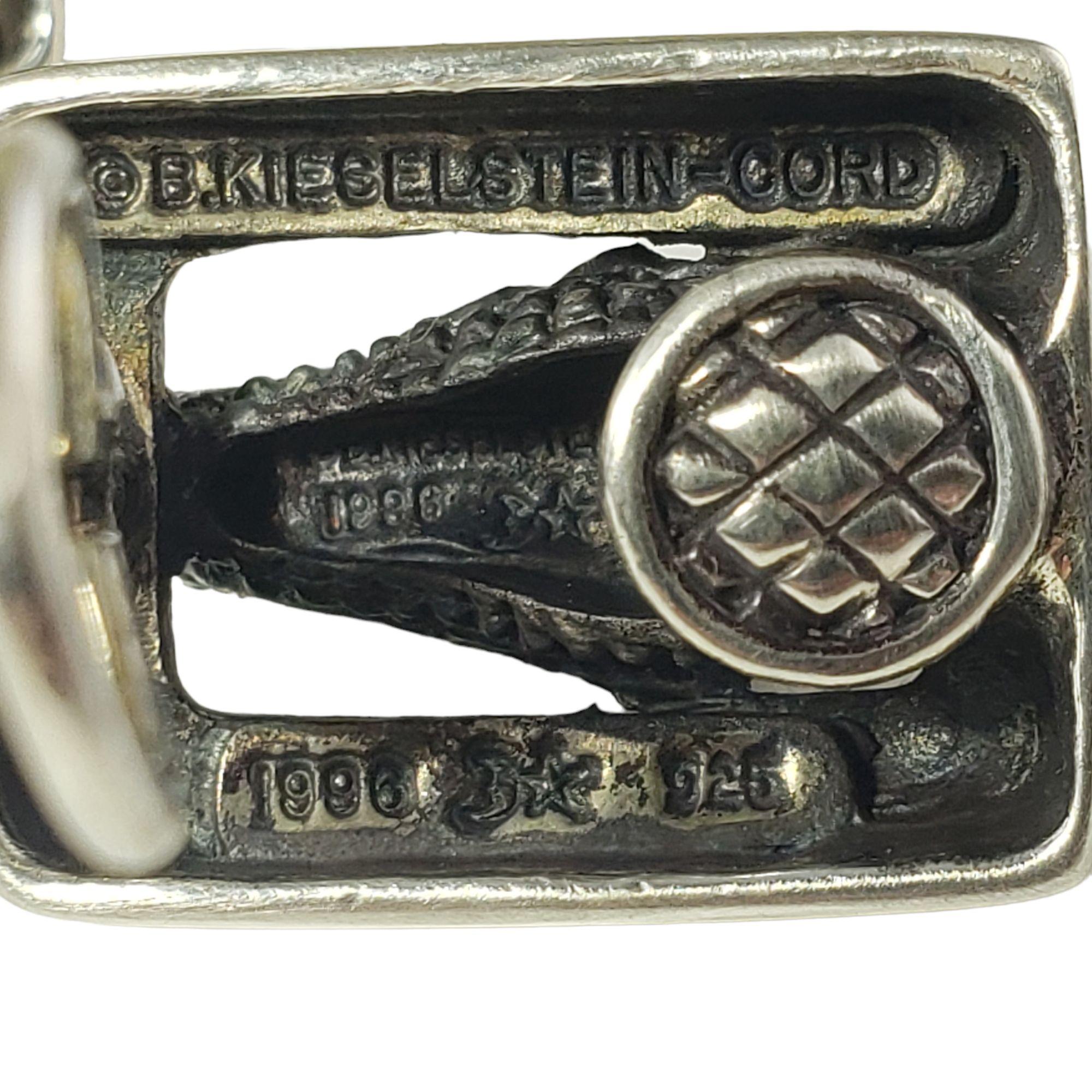 Kieselstein-Cord Sterling Silver Alligator Clip On Earrings #14597 For Sale 1