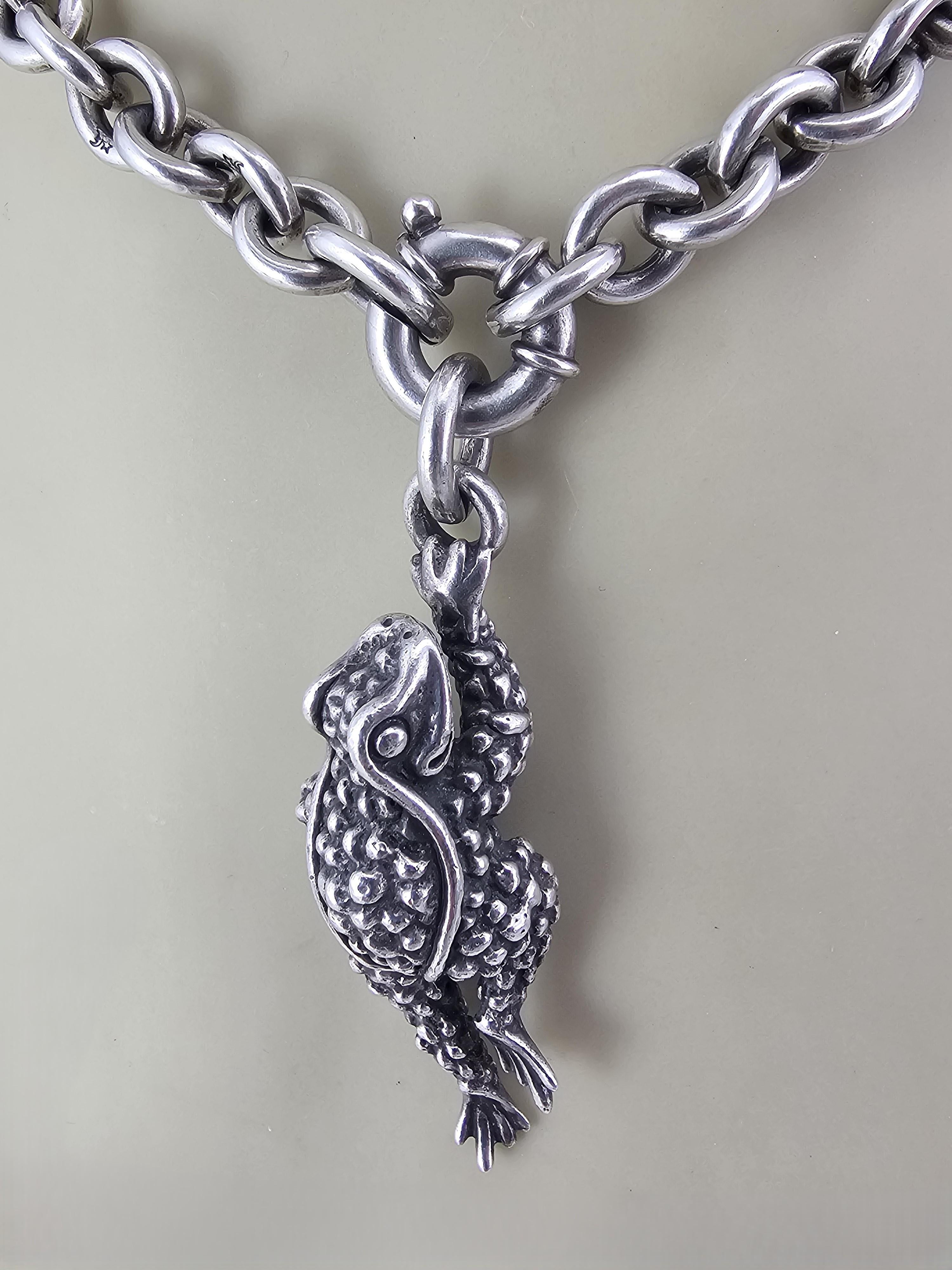 KIESELSTEIN-CORD Collana di rane in argento 925 #23977 in vendita 5