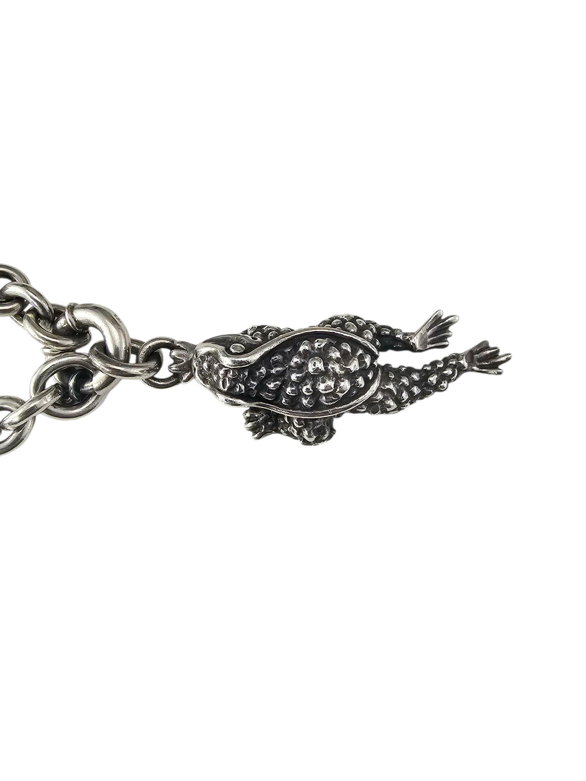 KIESELSTEIN-CORD Collana di rane in argento 925 #23977 In condizioni buone in vendita a Washington Depot, CT