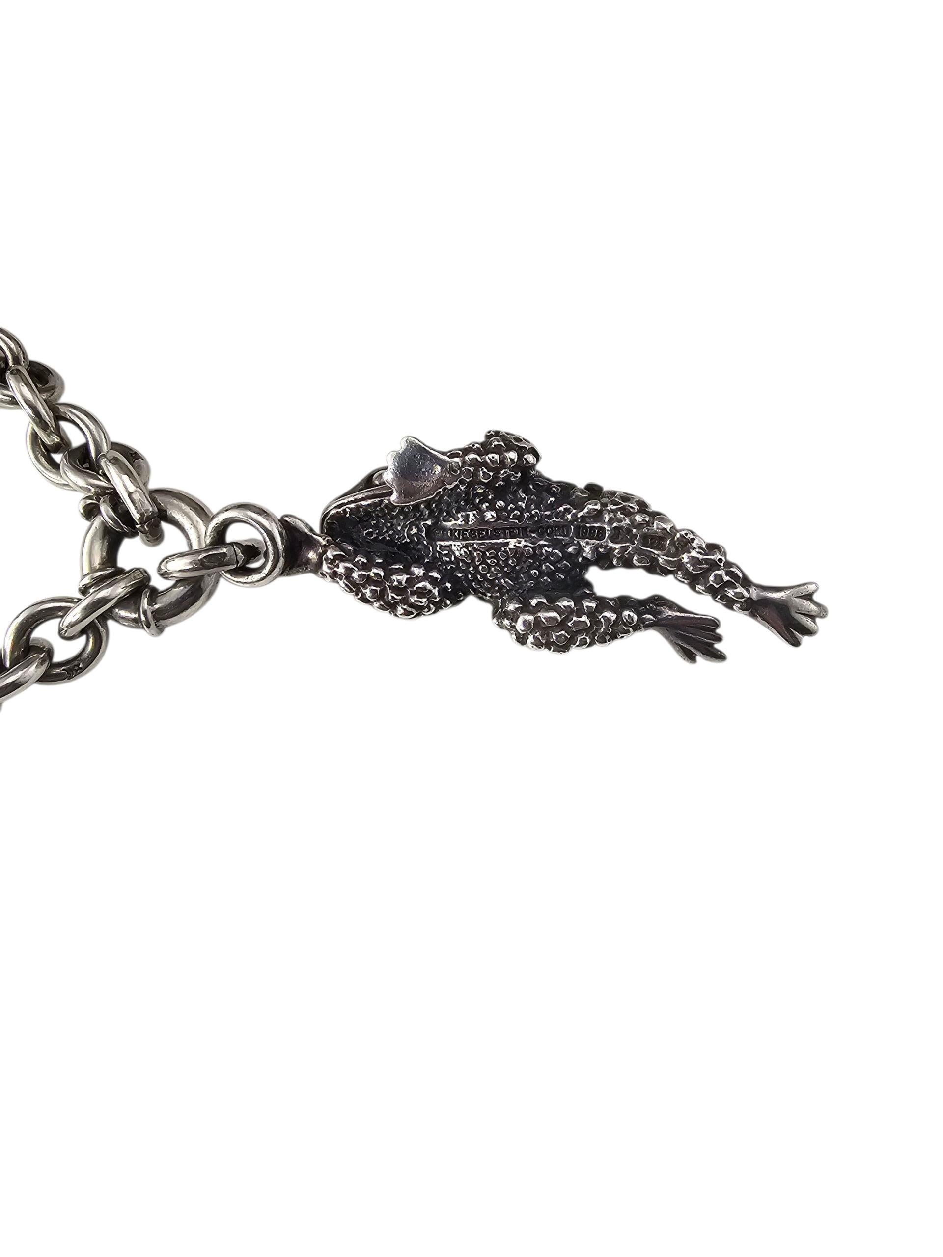 KIESELSTEIN-CORD Collana di rane in argento 925 #23977 in vendita 1