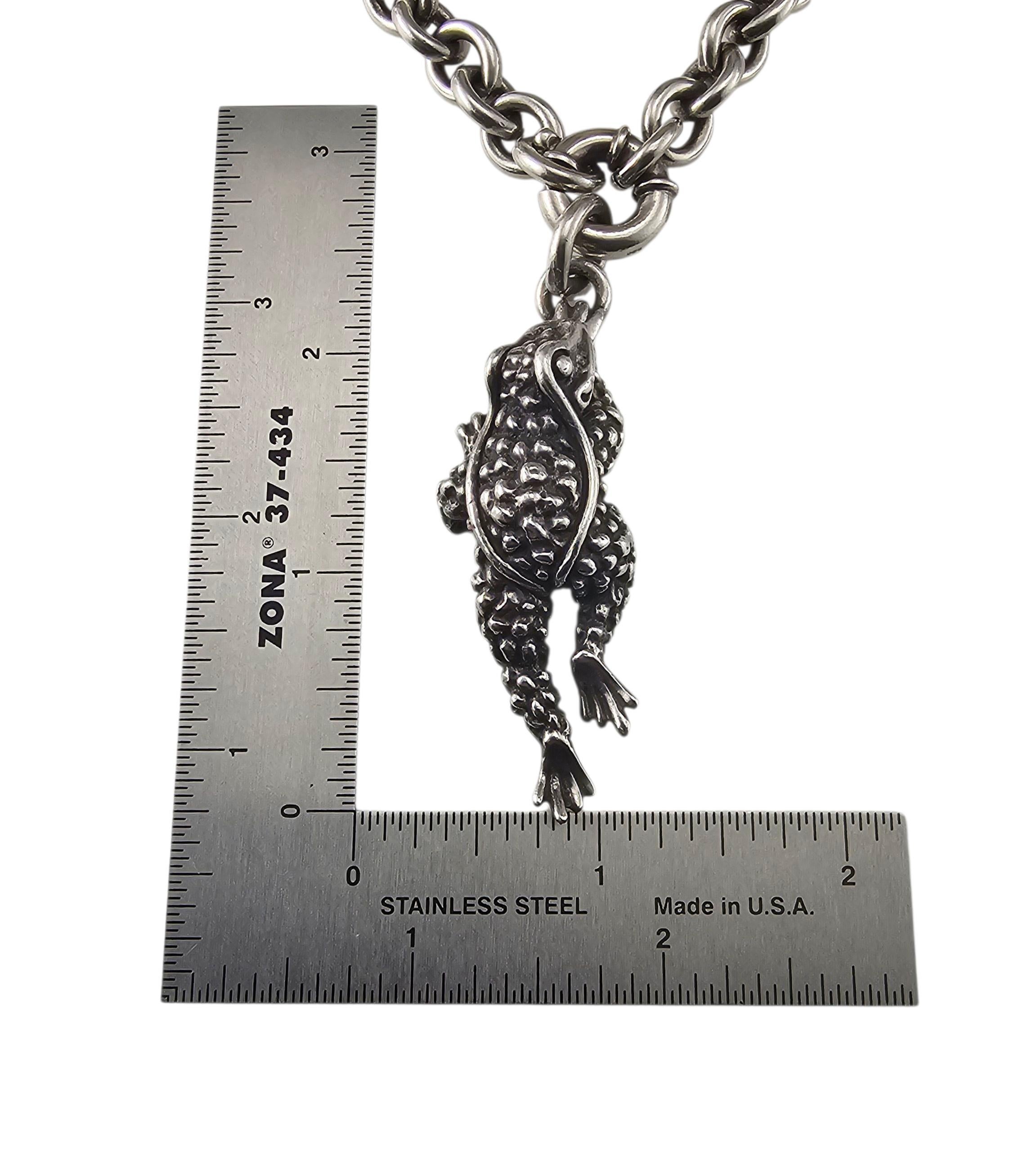 KIESELSTEIN-CORD Collana di rane in argento 925 #23977 in vendita 3