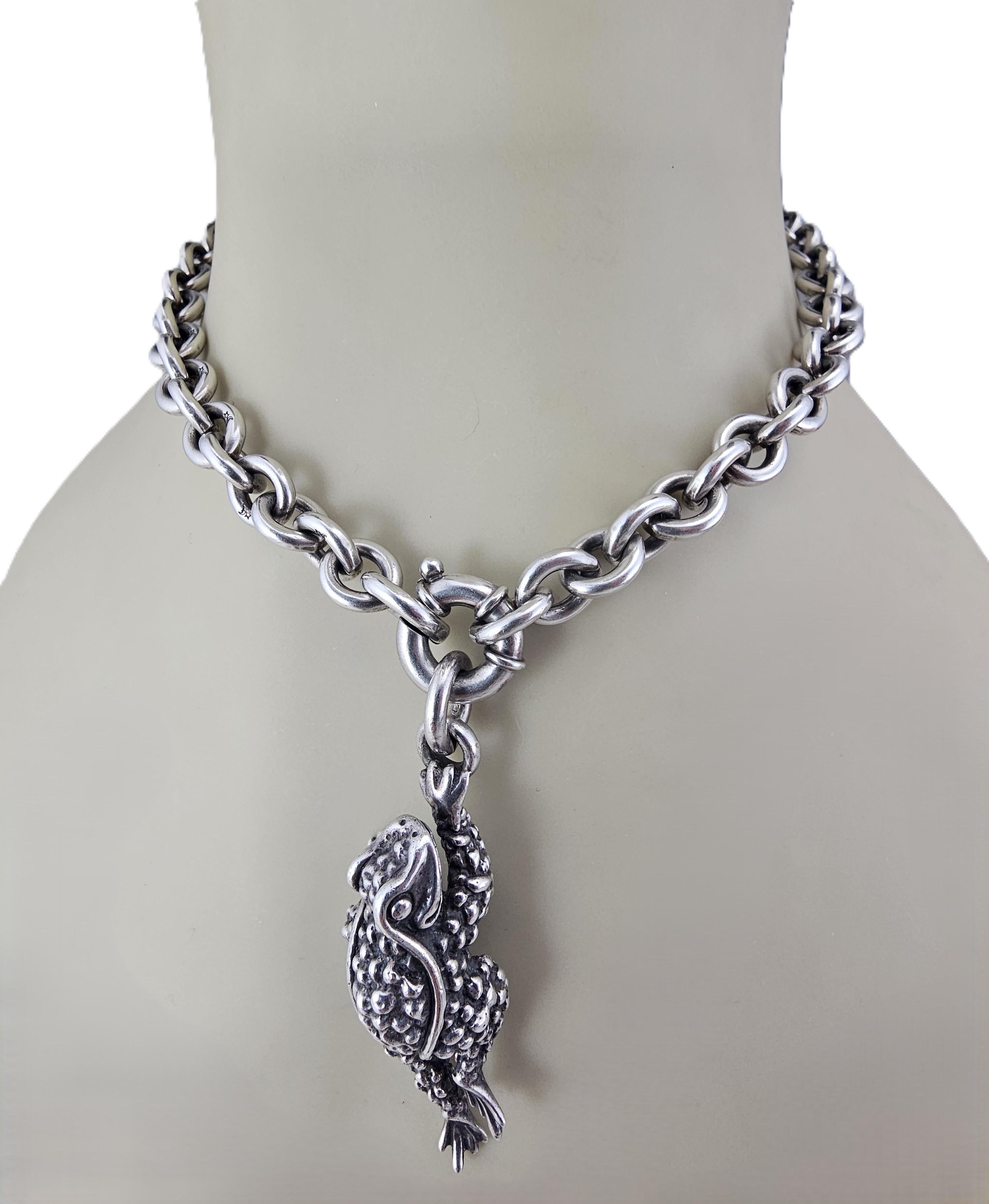 KIESELSTEIN-CORD Collana di rane in argento 925 #23977 in vendita 4
