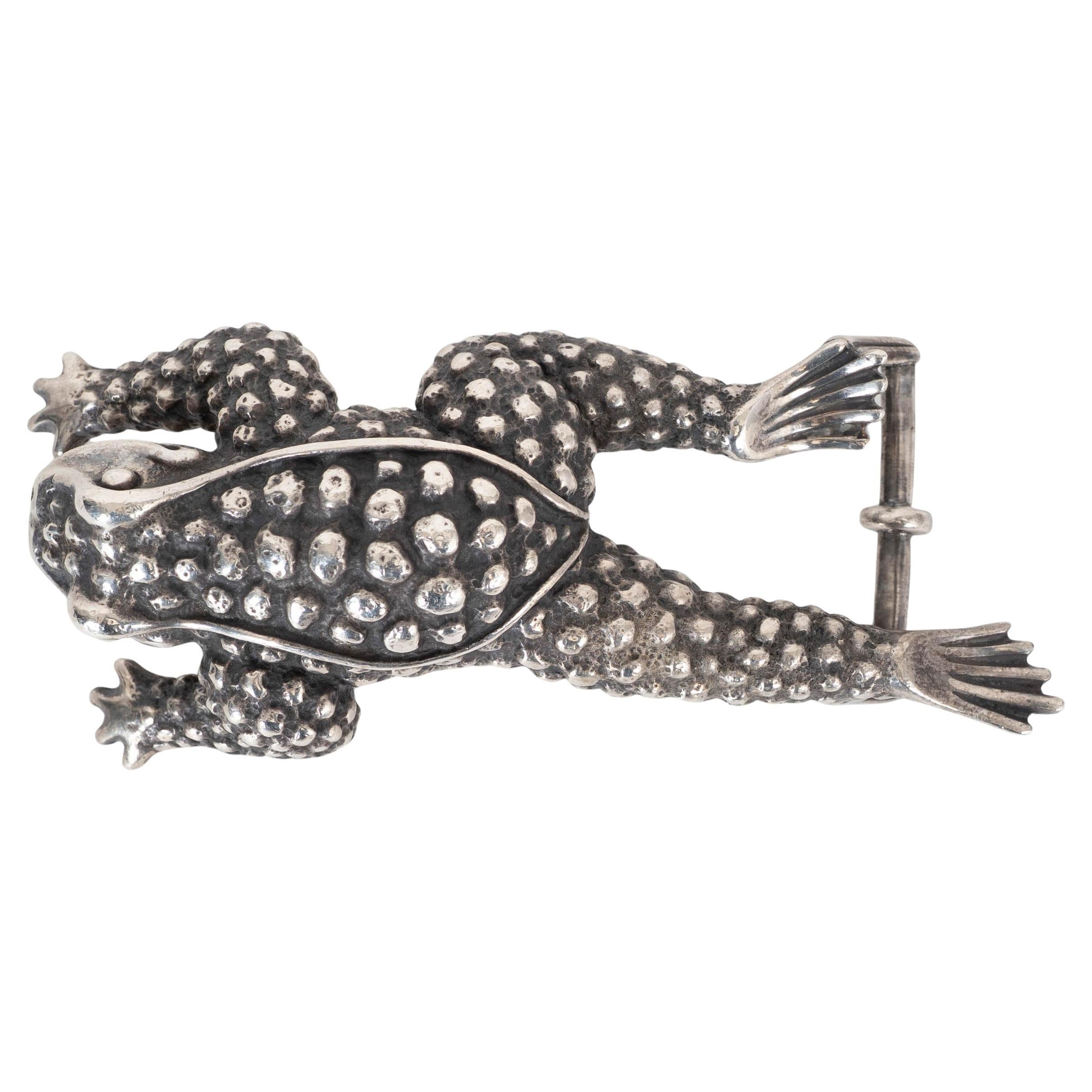 KIESELSTEIN-CORD sterling silver HERMAN TODE Belt Buckle For Sale