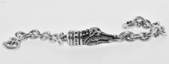 Kieselstein-Cord Sterling Silver Link Alligator Vintage Bracelet, circa 1995