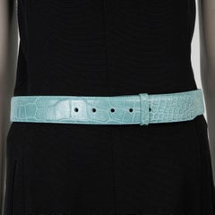 KIESELSTEIN-CORD turquoise CROCODILE 1.5" Belt Strap L