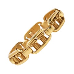 Cordón Kieselstein Columna Pompeya Vintage Pulsera de oro de 18 quilates