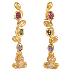 Kieselstein-Cord Green Gold Gemstone Earrings Midsummer Nights Dream Collection