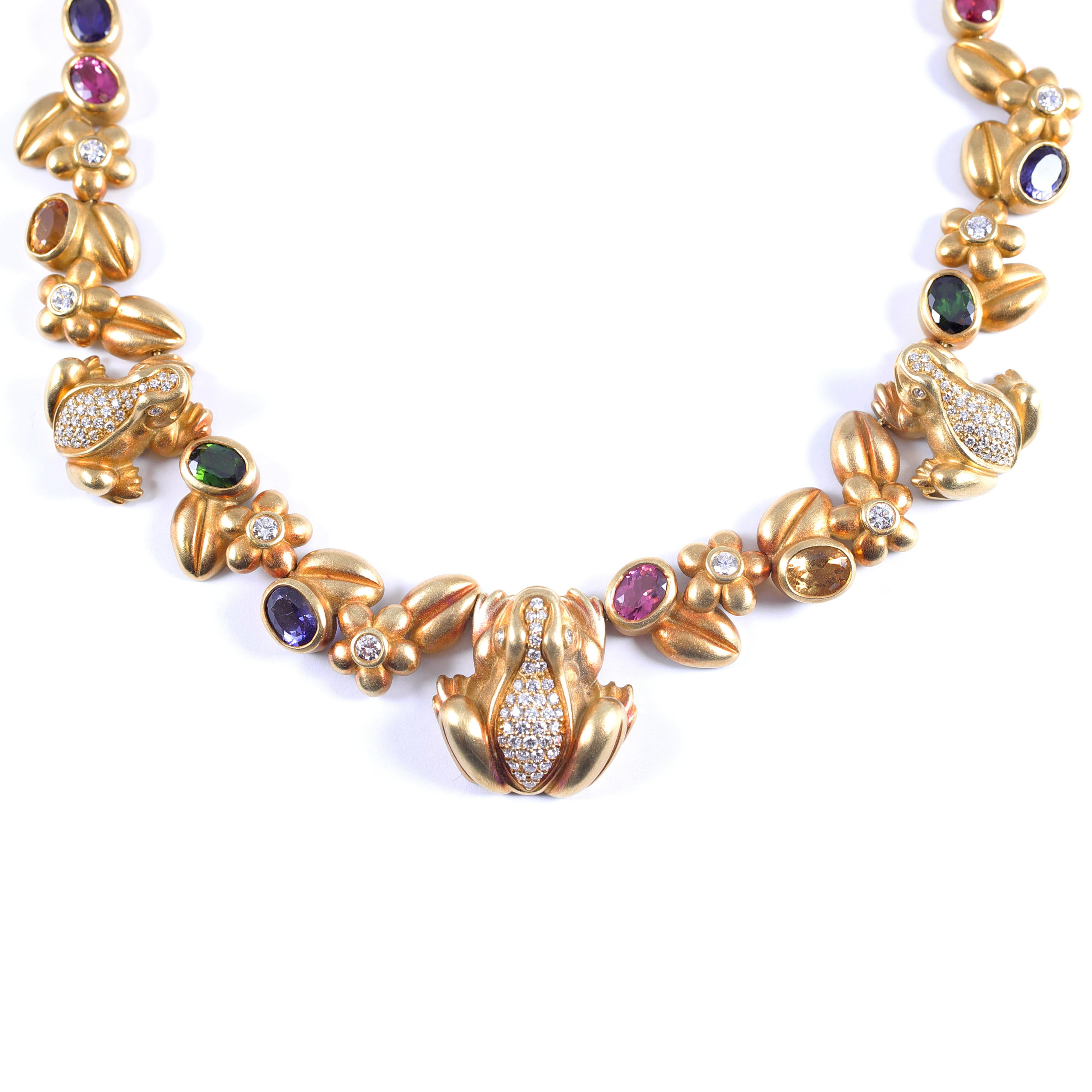 This necklace is from one of only four complete collections produced by famed designer Barry Cord of Kieselstein-Cord.  It is from the 