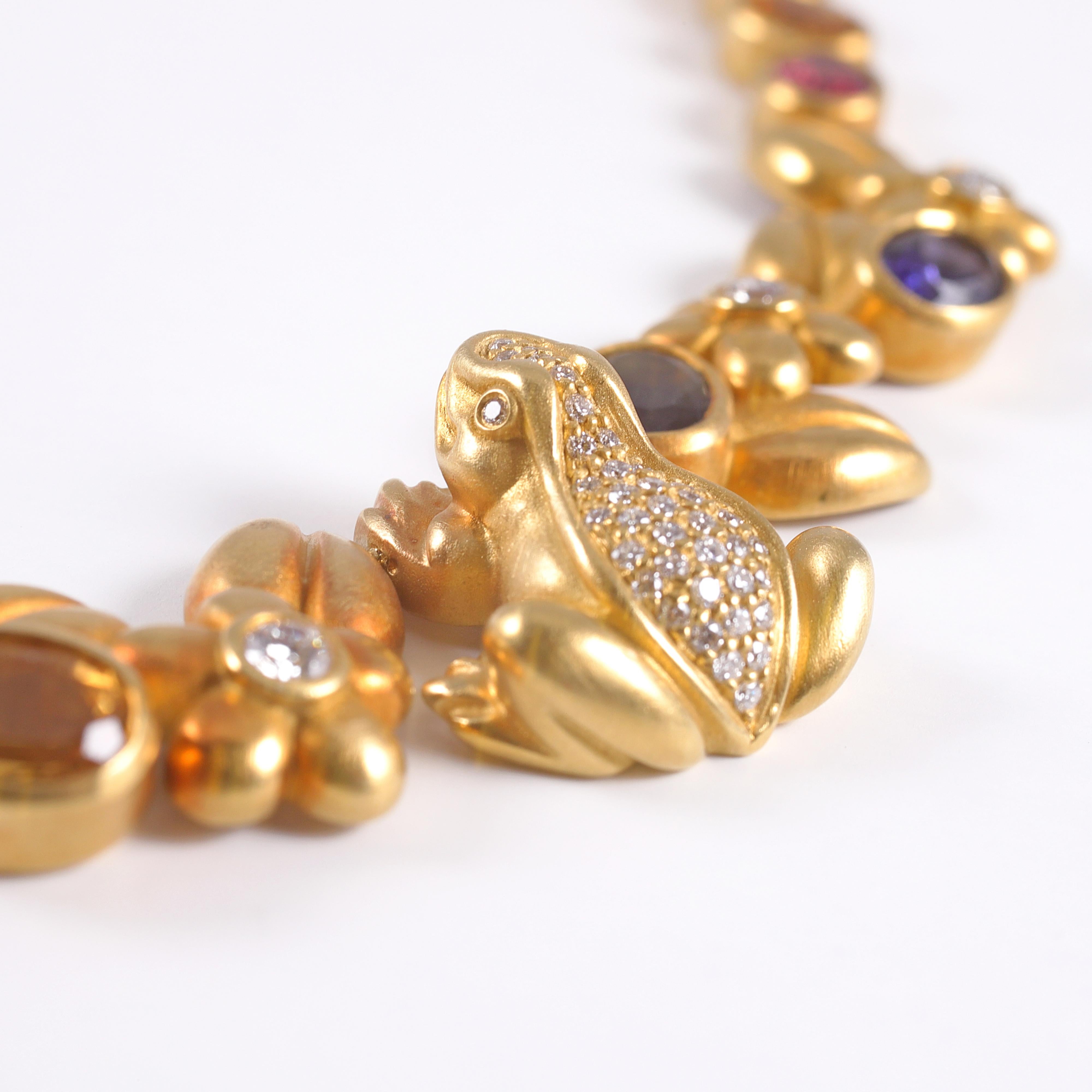 Kieselstein-Cord Green Gold Gemstone Necklace Midsummer Nights Dream Collection 1
