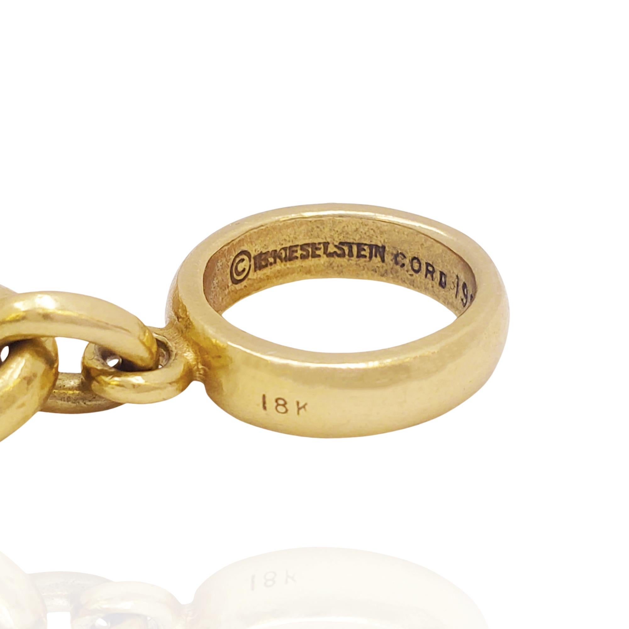 Kieselstein-Cord Gelbgold Toggle-Armband für Damen oder Herren