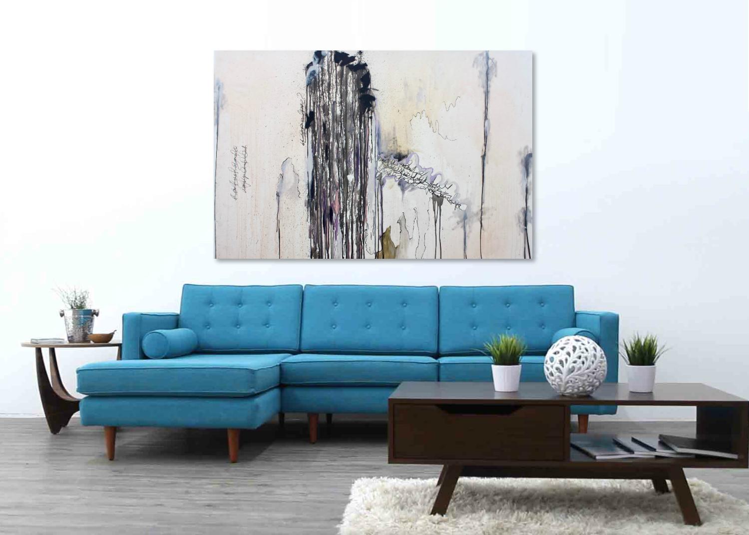 Cloud Series No. 2 - original oversized abstract painting by Kieva Campbell For Sale 1