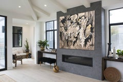 Untitled I (Plume Series) - original large abstract painting by Kieva Campbell