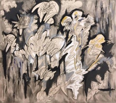 Untitled I (Plume Series) - original large abstract painting by Kieva Campbell