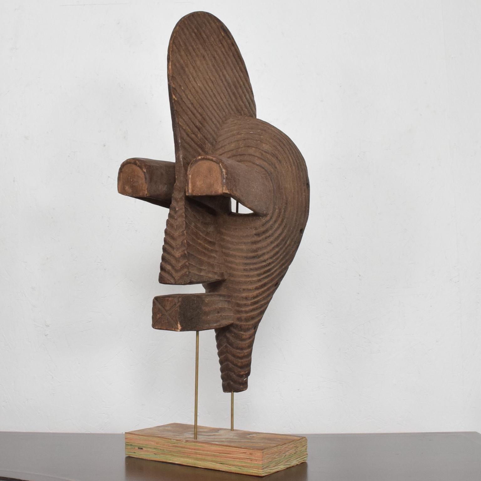 Mid-Century Modern Kifwebe, Songye Mask, Congo Africa