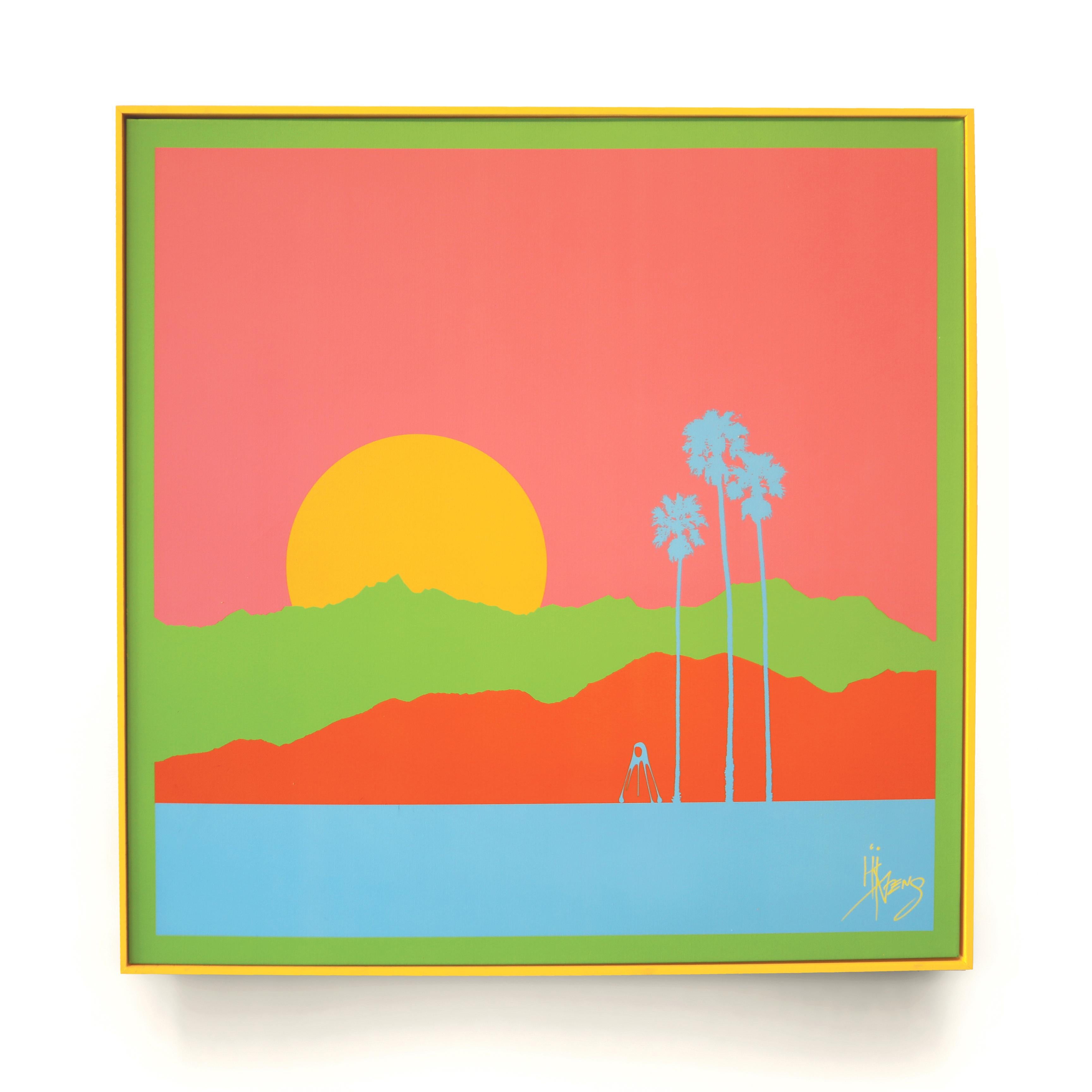 "Desert Trippin'" (ENMARCADO) Impresión única de arte pop 36" x 36" de Kii Arens

Impresión en 4 colores sobre lienzo
Enmarcado 

ACERCA DE
El galardonado Kii Arens, uno de los más creíbles e influyentes de Los Ángeles, es un motor fundamental en la