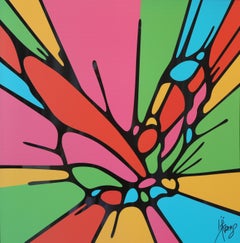 "Jedes Mal, wenn ich einen Schmetterling sehe..." Einzigartiger Druck 31,5" x 31,5" in von Kii Arens