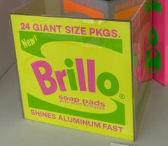 "Brillo Box Grün" Pop-Art-Skulptur 17" x 17,5" x 14" in Ed. 1/1 von Kii Arens
