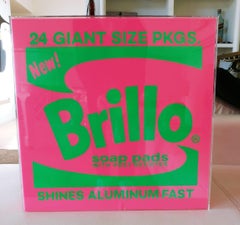 Escultura "Brillo Box Pink" 17" x 17,5" x 14" pulgadas Edición 1/1 de Kii Arens