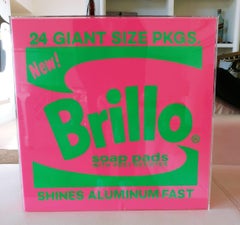 "Brillo Box Pink" Pop Art Sculpture 17" x 17.5" x 14" in Ed. 1/1 by Kii Arens