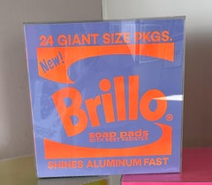 "Brillo Box Purple" Pop Art Sculpture 17" x 17.5" x 14" in Ed. 1/1 by Kii Arens