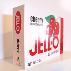 „Cherry Jell-O“ Pop-Art-Skulptur 20" x 24" x 4" Zoll Auflage 1/1 von Kii Arens