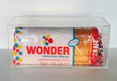 "Wonder Bread" Escultura Pop Art 6,5" x 14" x 6,5" pulgadas Edición 1/1 por Kii Arens