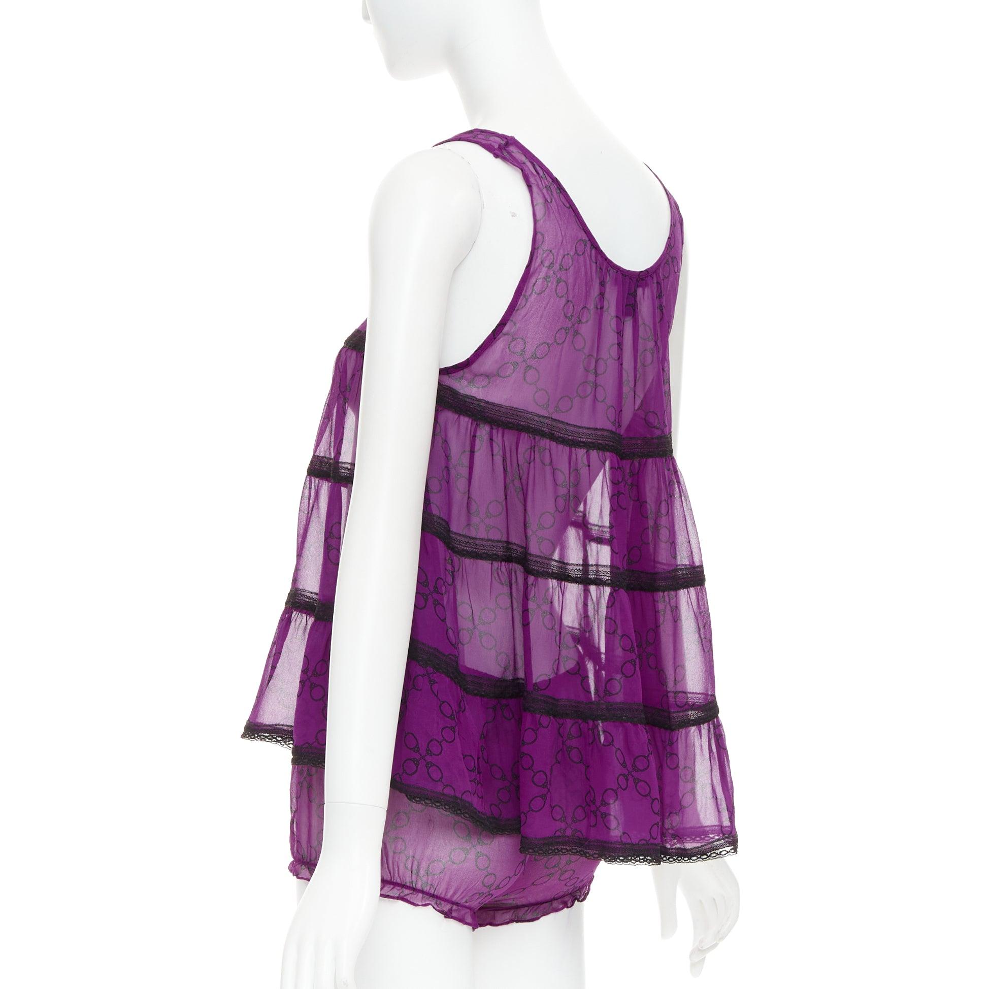 KIKI DE MONTPARNASSE 100% silk babydoll bloomer nightwear cami short set XS For Sale 2
