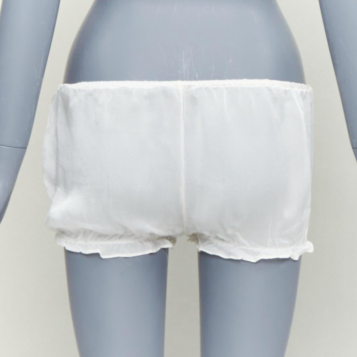 KIKI DE MONTPARNASSE Babydoll aus 100 % Seide Schleife vorne gestuftes Nachtwäsche-Set M im Angebot 5