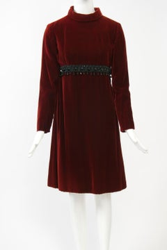 Kiki Hart Burgundy Velvet Dress