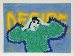 „Desire“, signierter Pop-Art-Siebdruck von Kiki Kogelnik