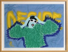 „Desire“, signierter Pop-Art-Siebdruck von Kiki Kogelnik