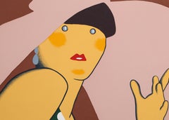 Lady with Hat, Signed and Numbered Pop Art Screenprint by Kiki Kogelnik