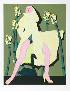 "Leda with Swan" Feminist Fashion Print by Kiki Kogelnik
