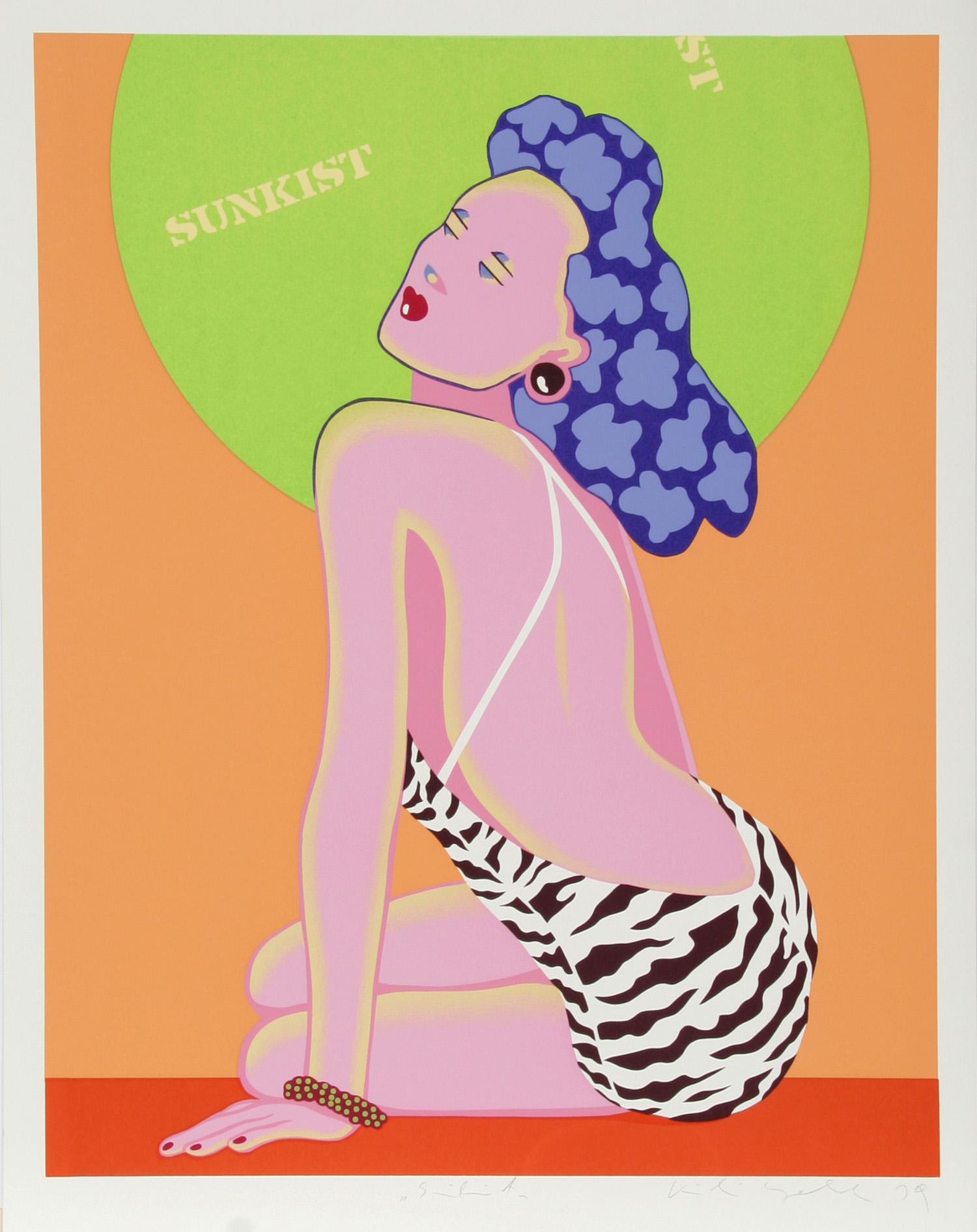 Sunkist by Kiki Kogelnik, Austrian (1935–1997)
Date: 1981
Screenprint, signed and numbered in pencil
Edition of 200, AP 35
Size: 34 in. x 26 in. (86.36 cm x 66.04 cm)
Printer: Studio Heinrici, New York
Publisher: Jackie Fine Arts, New York