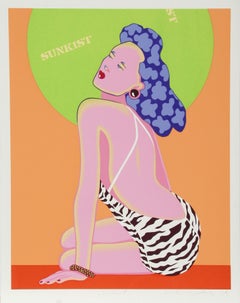 Sunkist, Signed and Numbered Pop Art Screenprint by Kiki Kogelnik