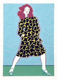 Venetian Blinds, Signed and Numbered Pop Art Screenprint by Kiki Kogelnik